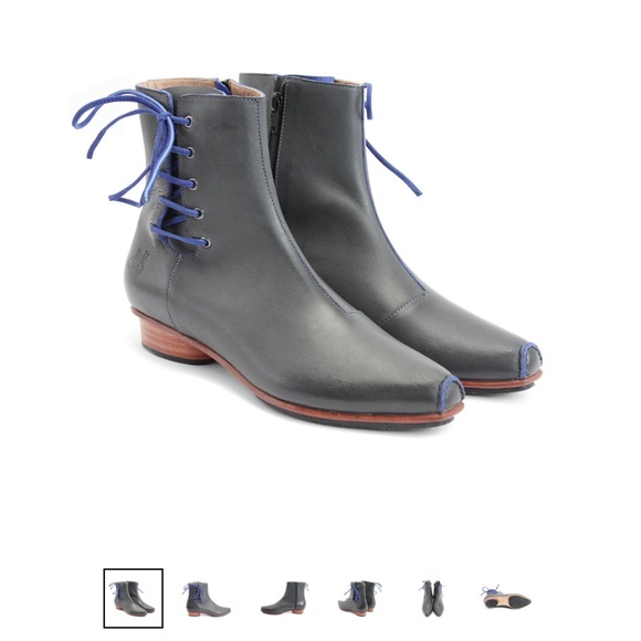 John Fluevog Leather boot with lace - Picture 1 of 4